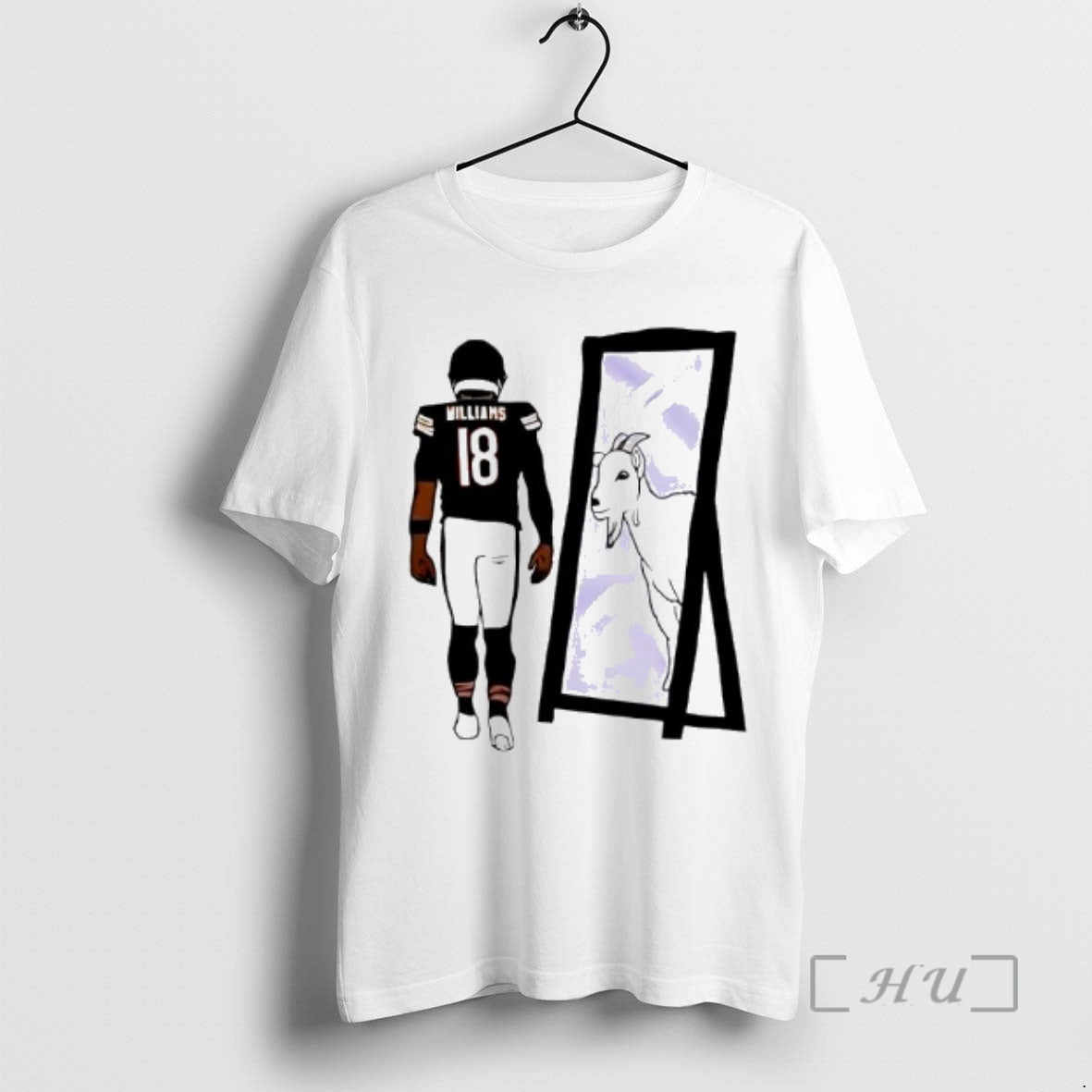 Trending Caleb Williams Mirror Goat Graphic T-Shirts, Hoodie, Sweatshirt | PopFlextees.com