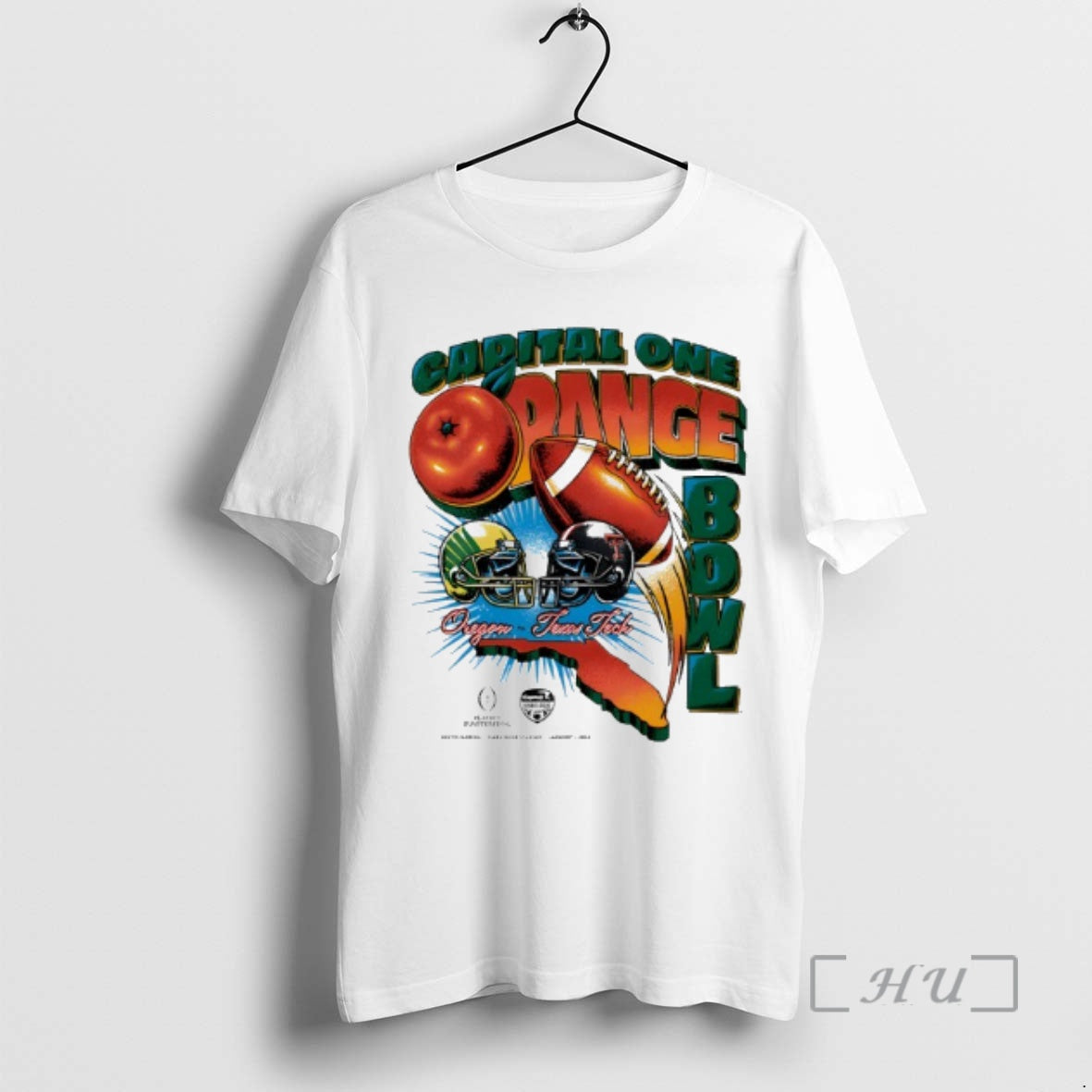 Trending Capital One Orange Bowl 2026 Oregon Vs Texas Tech Vintage Matchup Premium T Shirts Hoodie, Sweatshirt