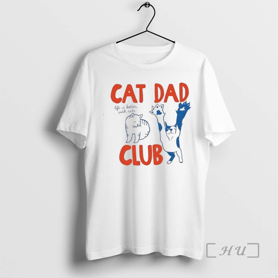 Trending Cat Dad Club Life Is Better With Cats T-Shirts, Hoodie, Sweatshirt | PopFlextees.com