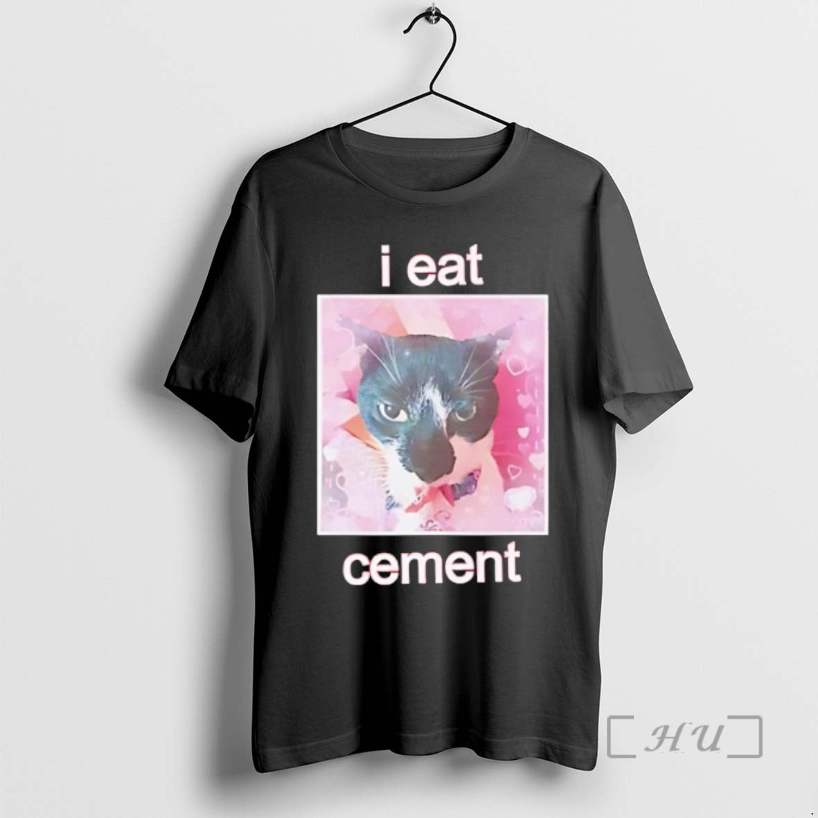 Trending Cat I Eat Cement Picture Black T-Shirts, Hoodie, Sweatshirt | PopFlextees.com
