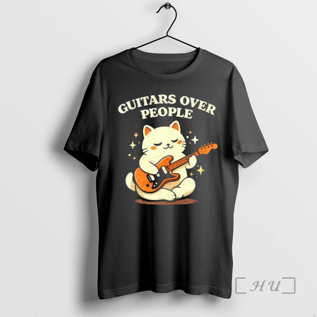 Trending Cat Playing Guitars Over People T-Shirts, Hoodie, Sweatshirt | PopFlextees.com