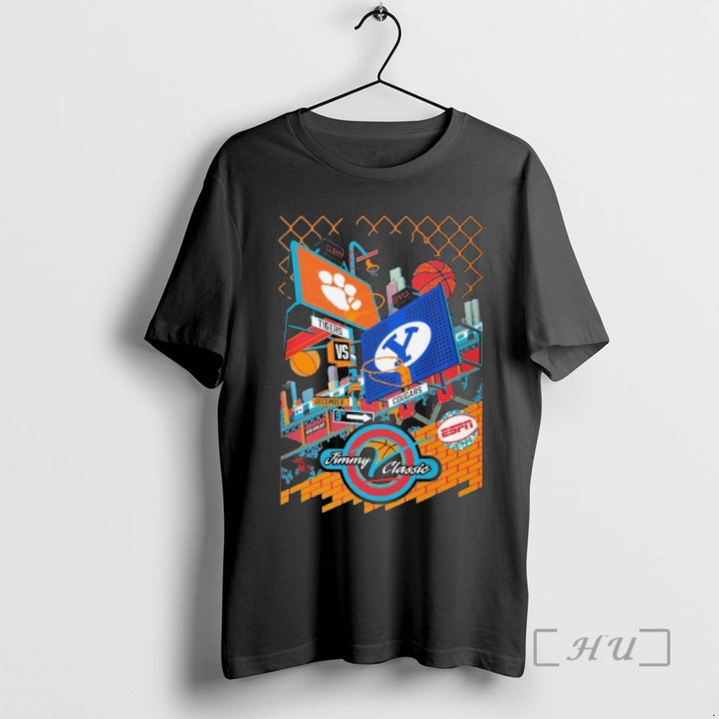 Trending Clemson Vs Byu 2025 Jimmy V Classic Basketball T-Shirts, Hoodie, Sweatshirt | PopFlextees.com