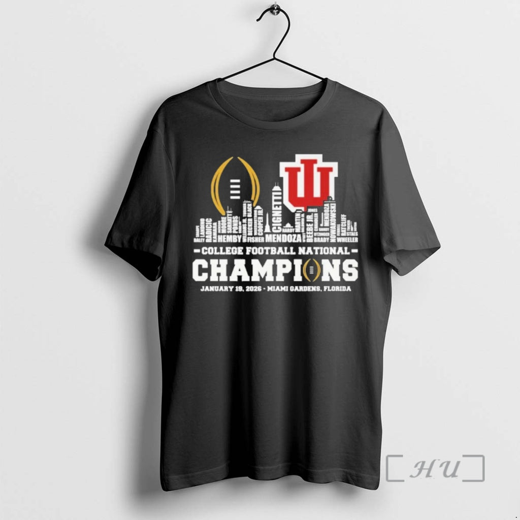 Trending College Football National Champions January 19 2026 Miami Gaens Florida Typo City Premium T-Shirts, Hoodie,...