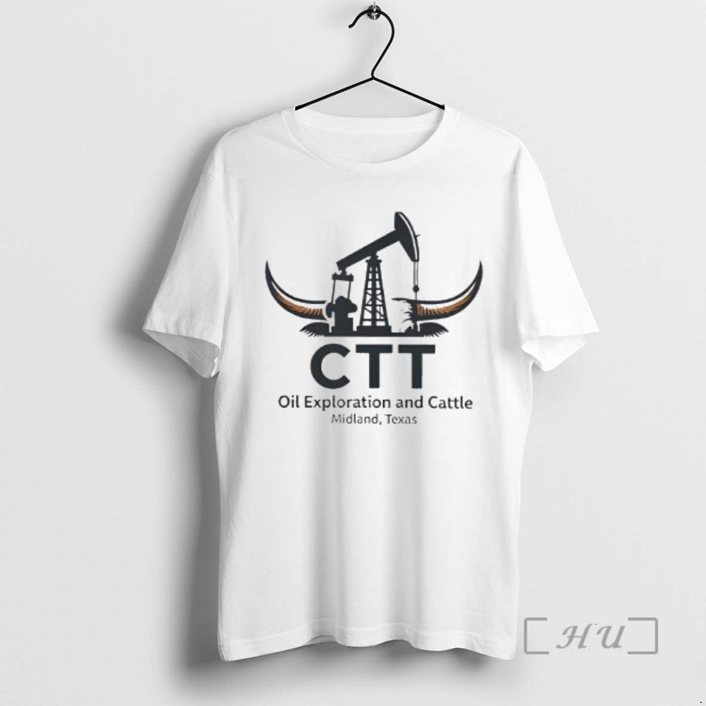 Trending Ctt Oil Exploration And Cattle Midland Texas T-Shirts, Hoodie, Sweatshirt | PopFlextees.com