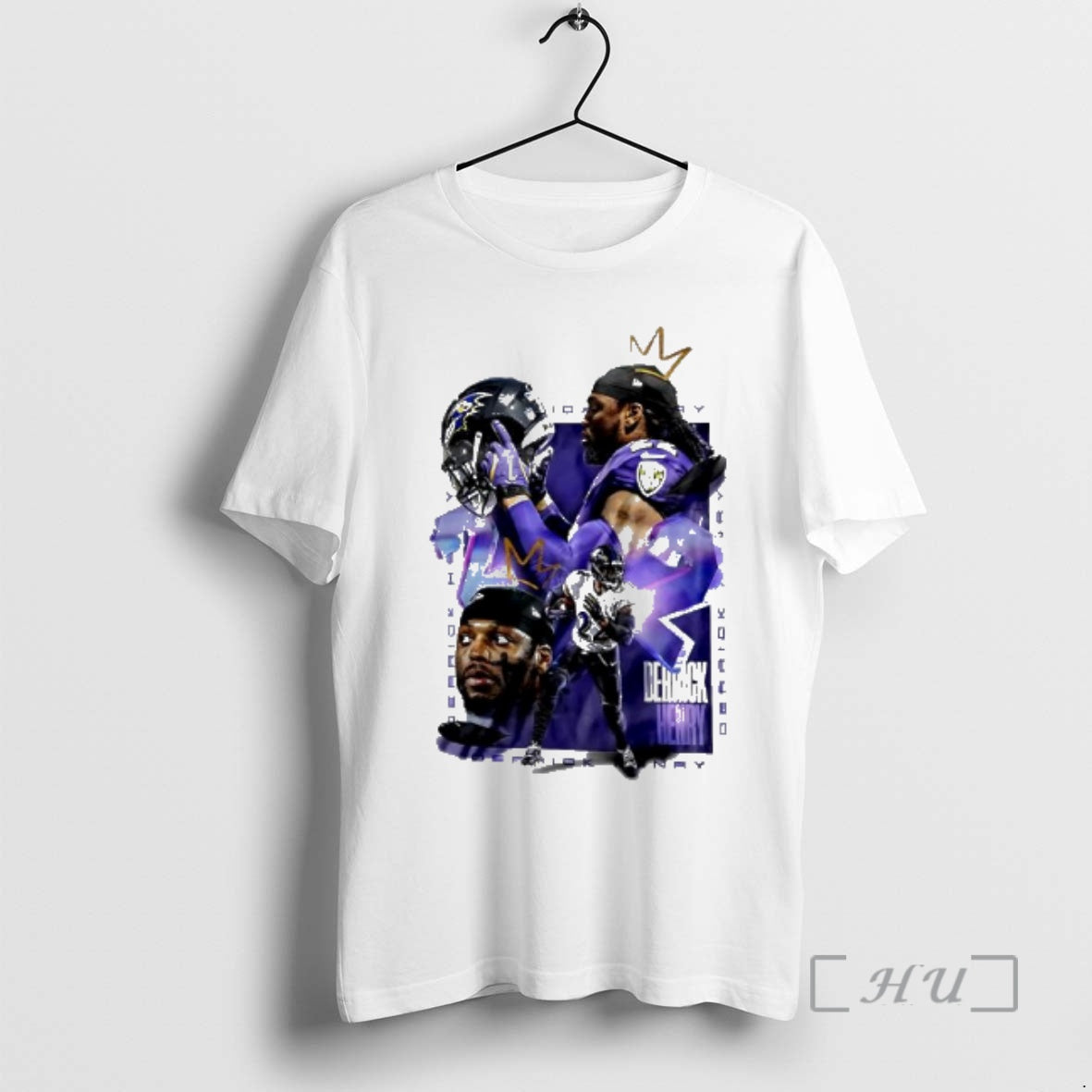 Trending Derrick Henry King Henry Baltimore Ravens Graphic T-Shirts, Hoodie, Sweatshirt | PopFlextees.com