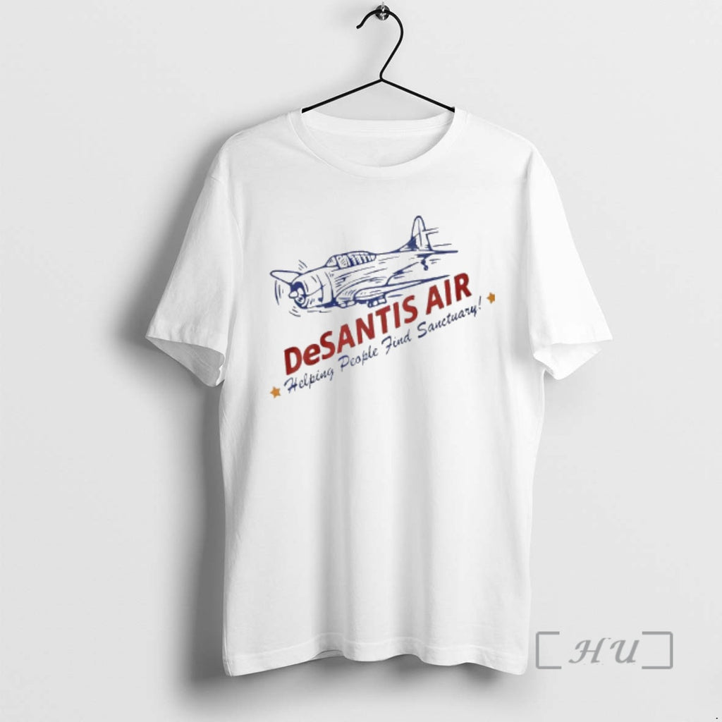 Trending Desantis Air Helping People Find Sanctuary T-Shirts, Hoodie, Sweatshirt | PopFlextees.com