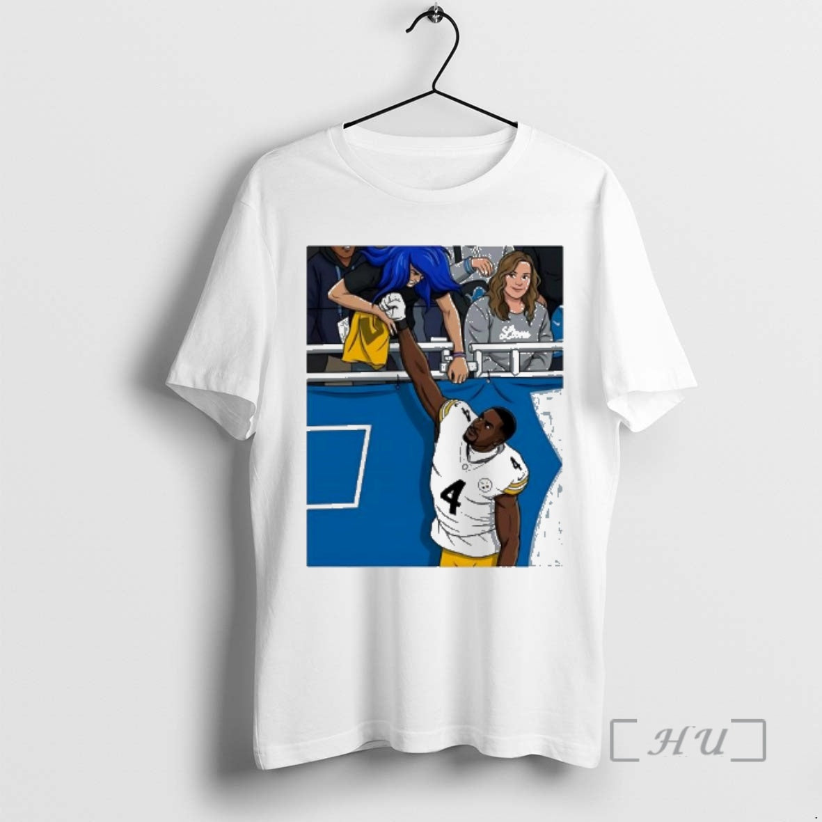 Trending Dk Metcalf Punched A Detroit Art Picture T-Shirts, Hoodie, Sweatshirt | PopFlextees.com