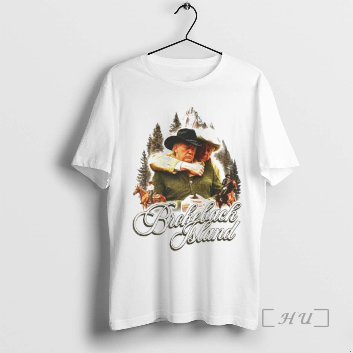 Trending Donald Trump And Bill Clinton Brokeback Island Ornaments T-Shirts, Hoodie, Sweatshirt | PopFlextees.com