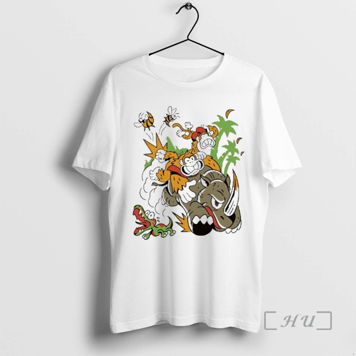 Trending Donkey Kong Country Jungle Rush Cute Cartoon T-Shirts, Hoodie, Sweatshirt | PopFlextees.com