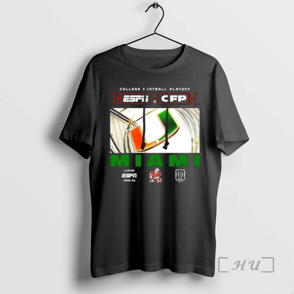 Trending Espn X Cfp Miami 2025 2026 College Football Playoff T-Shirts, Hoodie, Sweatshirt | PopFlextees.com