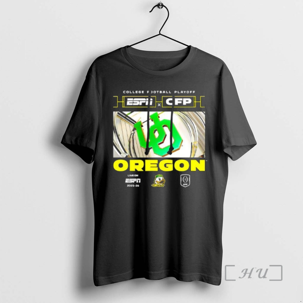 Trending Espn X Cfp Oregon 2025 2026 College Football Playoff T-Shirts, Hoodie, Sweatshirt | PopFlextees.com