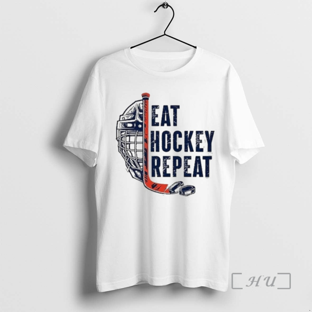 Trending Eat Hockey Repeat T-Shirts, Hoodie, Sweatshirt | PopFlextees.com