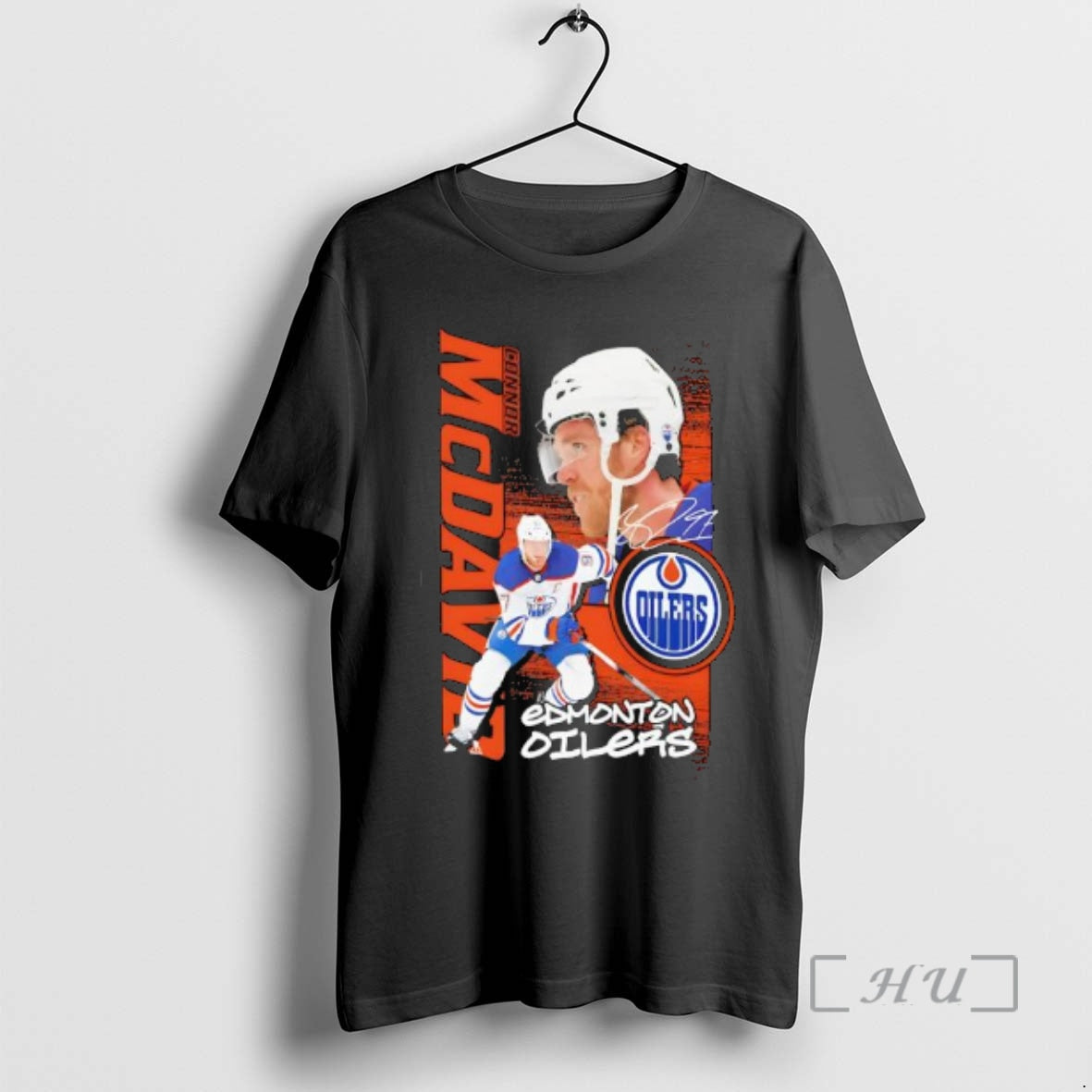 Trending Edmonton Oilers Connor Mcdavid Outerstuff Black Playmaker Signature T-Shirts, Hoodie, Sweatshirt | PopFlextees.com