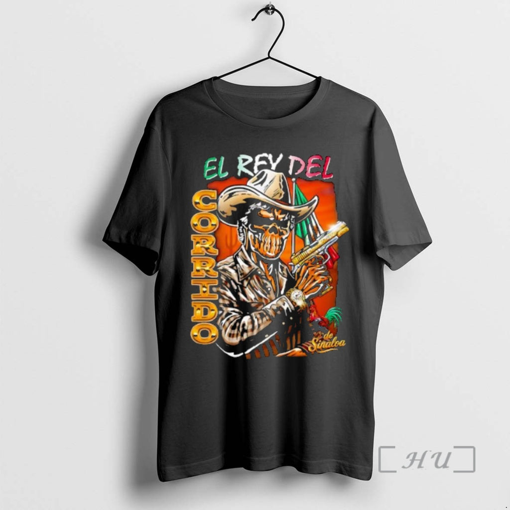 Trending El Rey Del Corrido Cowboy Skeleton T-Shirts, Hoodie, Sweatshirt | PopFlextees.com