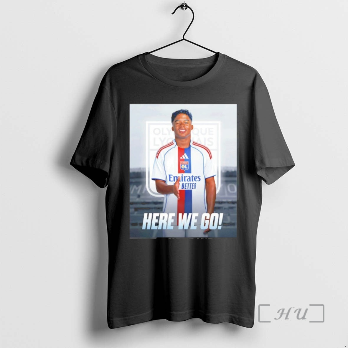 Trending Endrick To Olympique Lyon Here We Go T-Shirts, Hoodie, Sweatshirt | PopFlextees.com