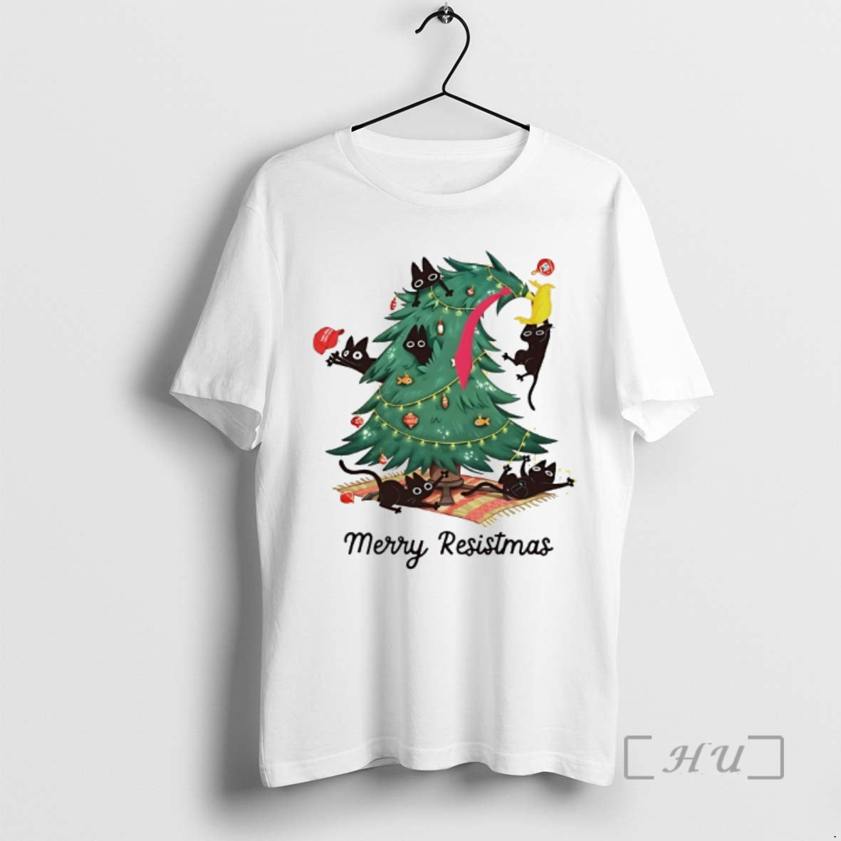 Trending Fdt Christmas Cats Merry Resistmas T-Shirts, Hoodie, Sweatshirt | PopFlextees.com