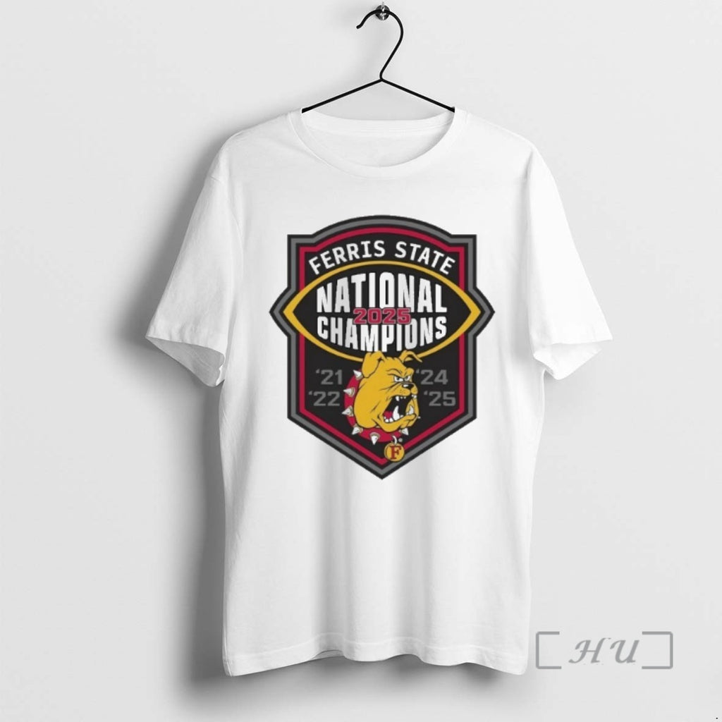 Trending Ferris State Bulldogs Ncaa Division Ii National Championship 5 Time Premium T Shirts Sweater Hoodie, Sweatshirt