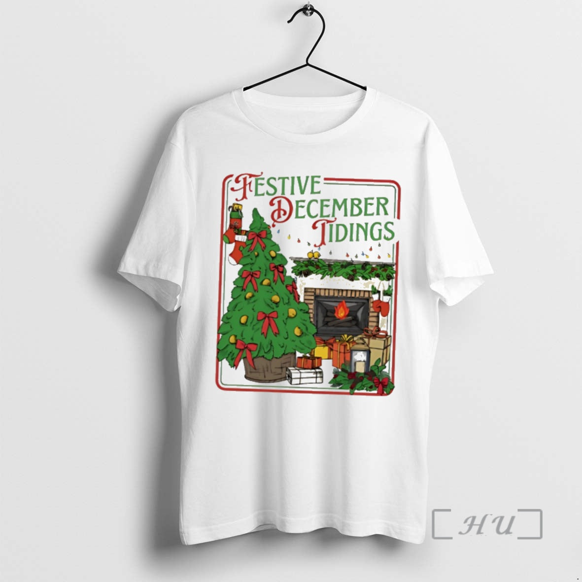 Trending Festive December Tidings Merry Christmas 2025 T-Shirts, Hoodie, Sweatshirt | PopFlextees.com
