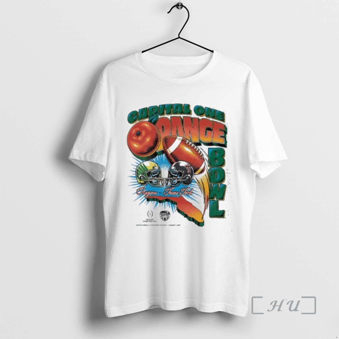Trending Florida Map Capital One Orange Bowl 2026 Oregon Vs Texas Tech Vintage Matchup Premium T-Shirts, Hoodie, Sweatshirt