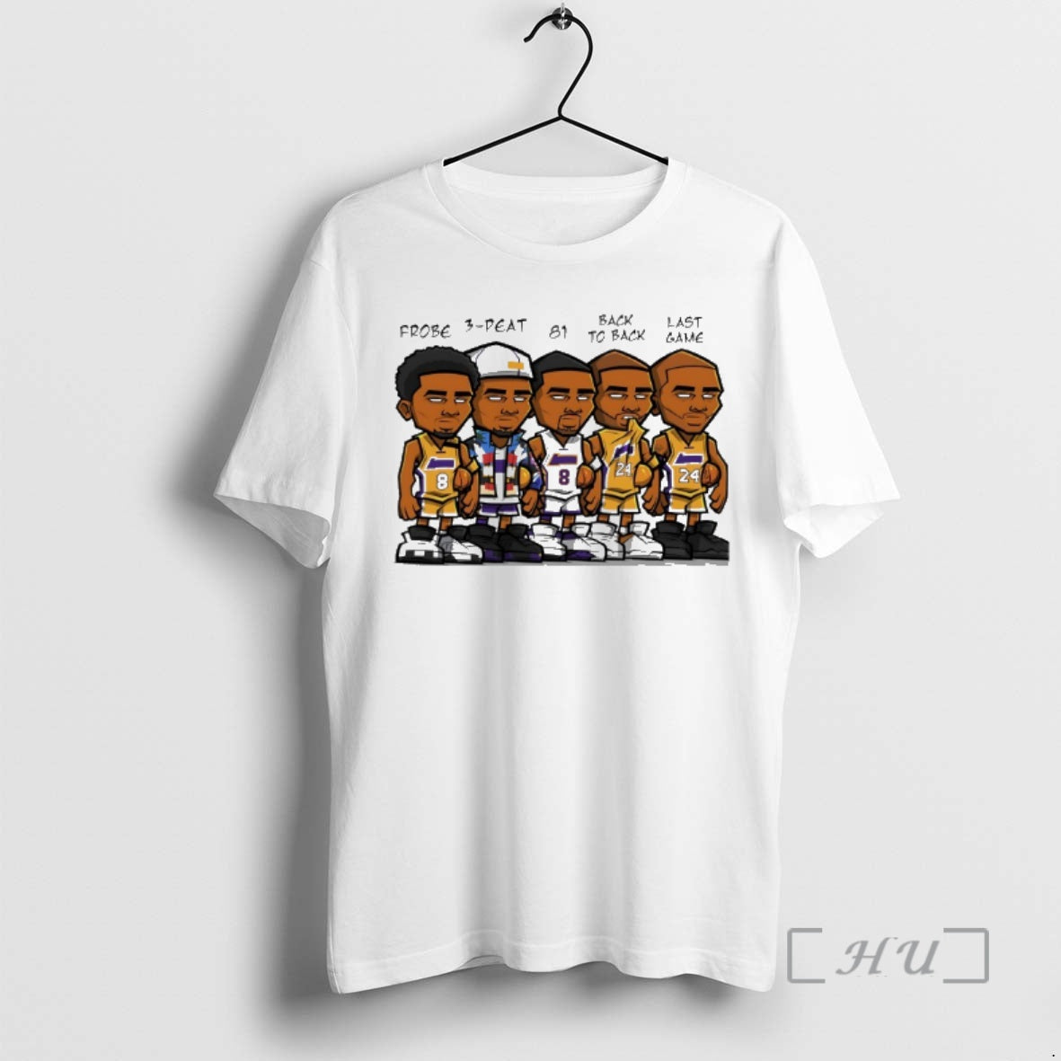 Trending Frobe 3 Peat 81 Back To Back Last Game Nba Player Cartoon Premium T-Shirts, Hoodie, Sweatshirt | PopFlextees.com