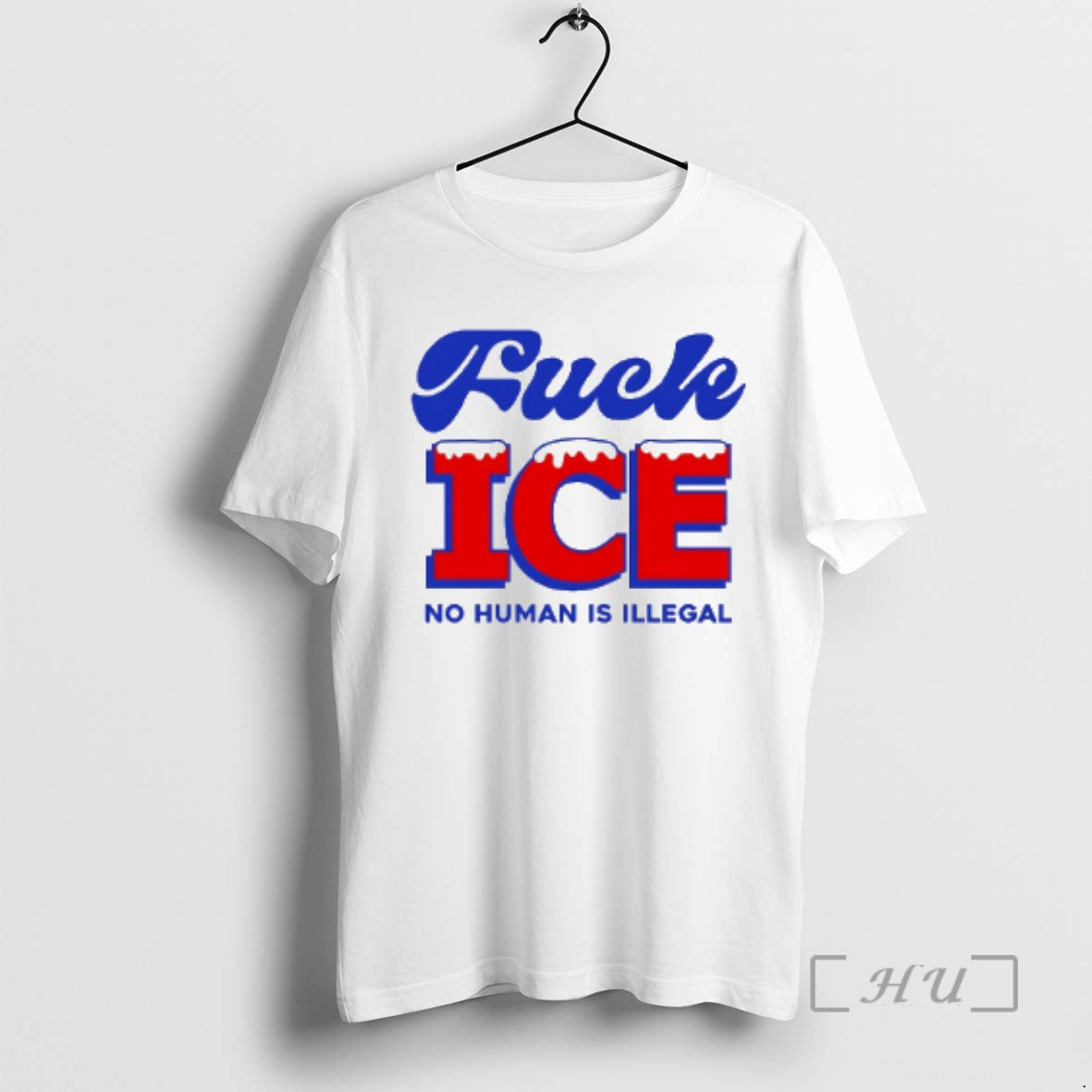 Trending Fuck Ice No Human Is Illegal T-Shirts, Hoodie, Sweatshirt | PopFlextees.com