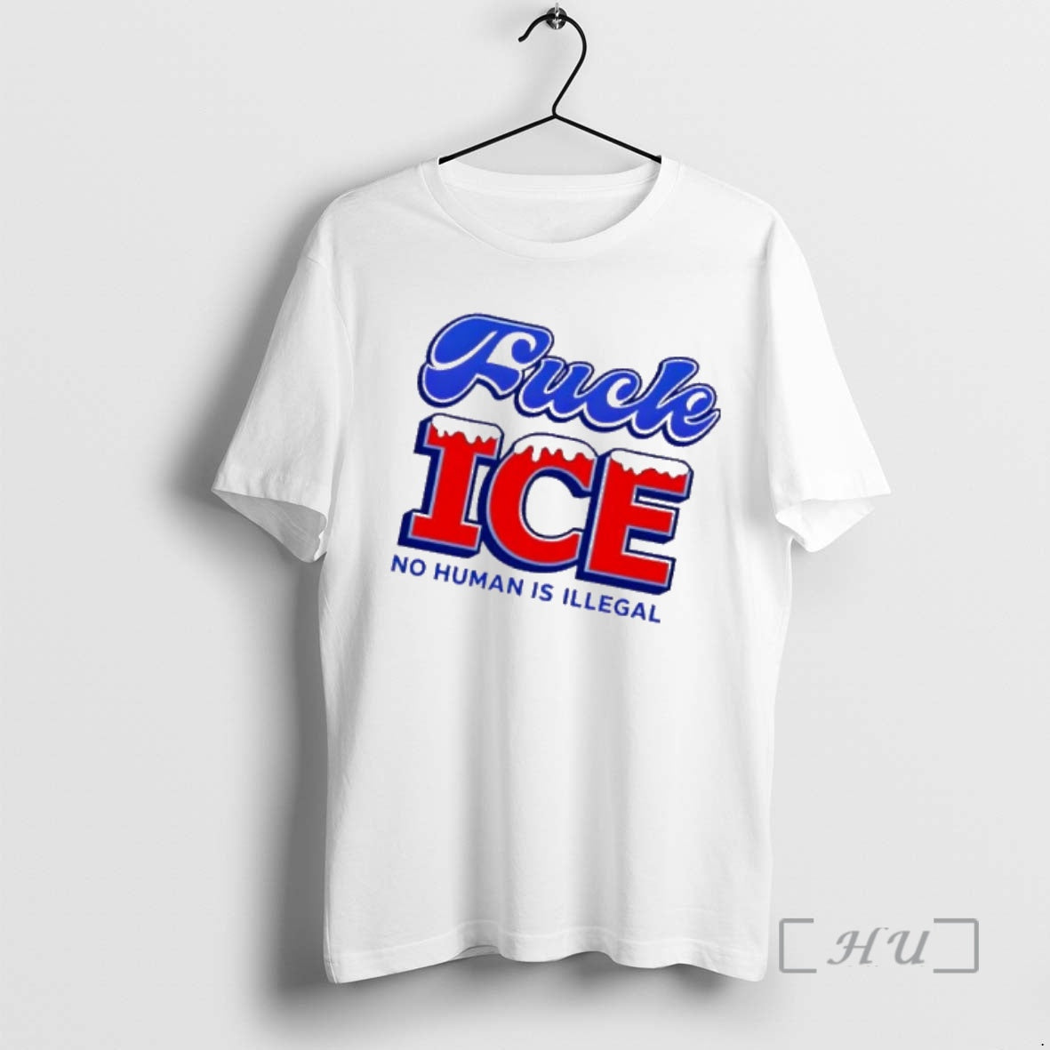 Trending Fuck Ice No Human Is Illegal Graphic T-Shirts, Hoodie, Sweatshirt | PopFlextees.com