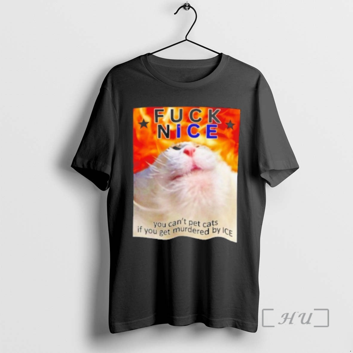 Trending Fuck Nice You Cant Pet Cats If You Get Murdered By Ice Premium T-Shirts, Hoodie, Sweatshirt | PopFlextees.com