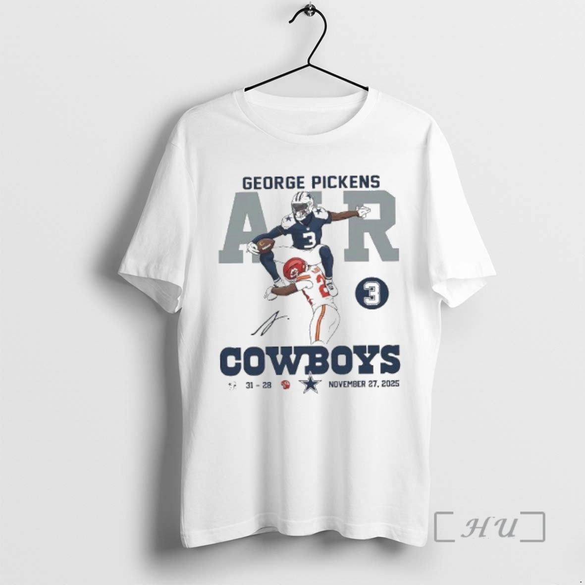 Trending George Pickens Cowboys Signature Graphic T-Shirts, Hoodie, Sweatshirt | PopFlextees.com