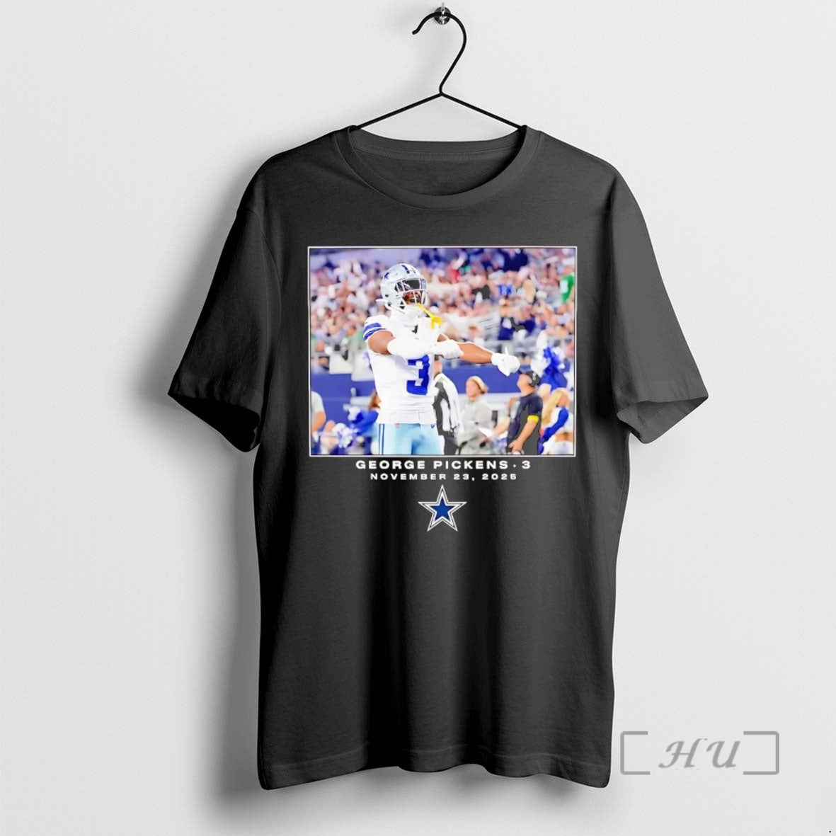 Trending George Pickens Flash Moment Photo 2025 Dallas Cowboys T-Shirts, Hoodie, Sweatshirt | PopFlextees.com