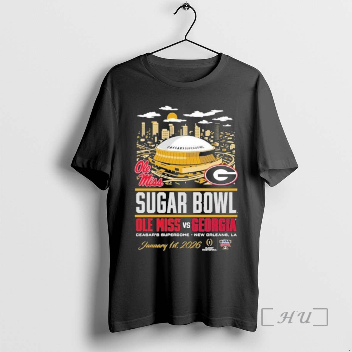 Trending Georgia Bulldogs 2026 Sugar Bowl Head To Head Vs Ole Miss January 1st Stadium T-Shirts, Hoodie, Sweatshirt