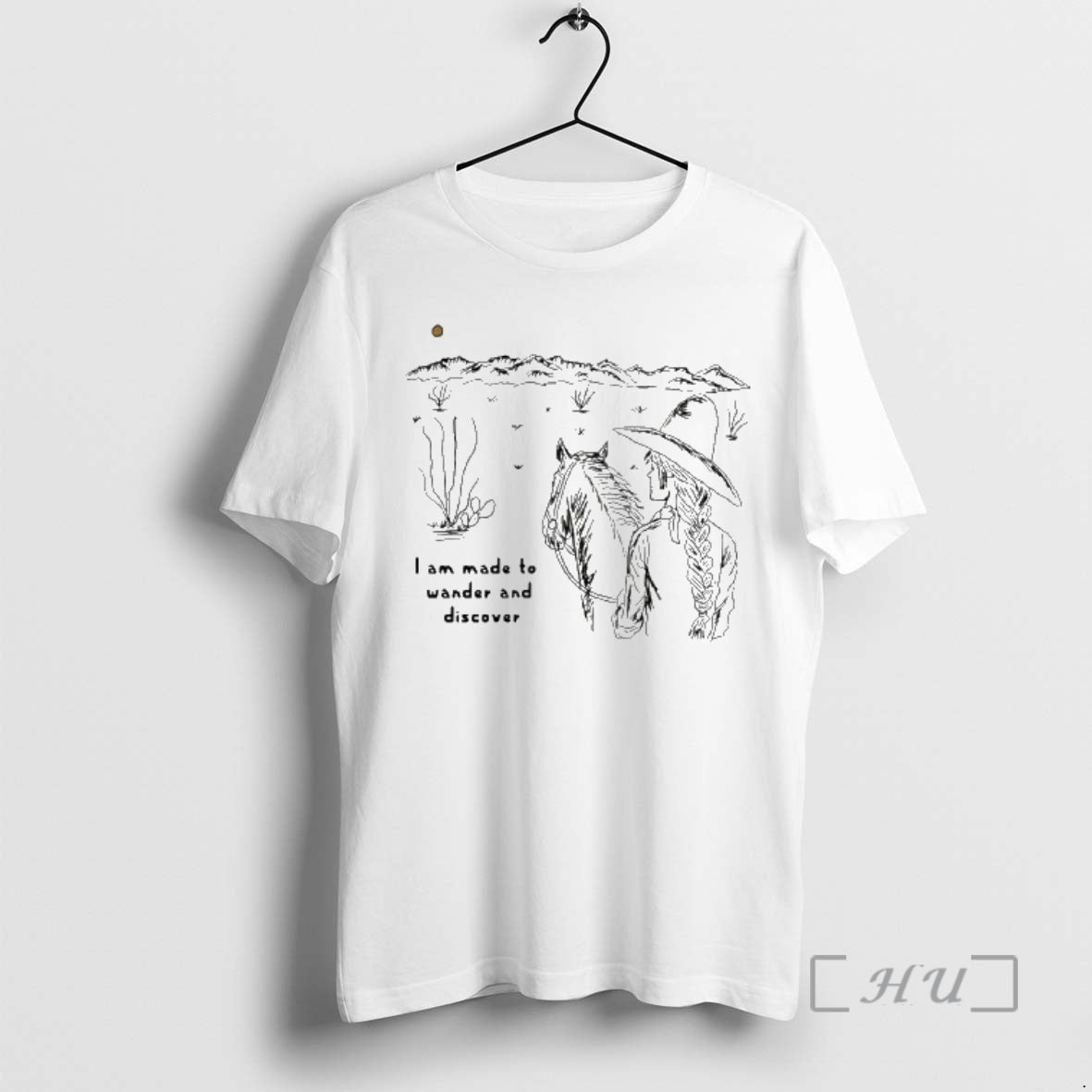 Trending Girl Cowboy I Am Made To Wander And Discover T-Shirts, Hoodie, Sweatshirt | PopFlextees.com