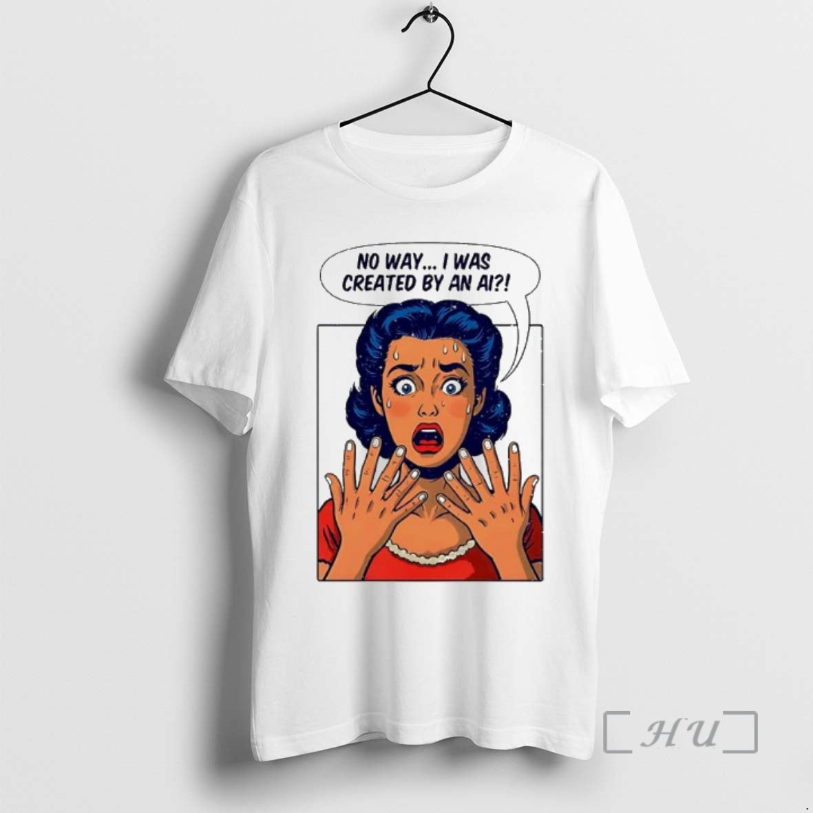 Trending Girl No Way I Was Created By An Ai T-Shirts, Hoodie, Sweatshirt | PopFlextees.com