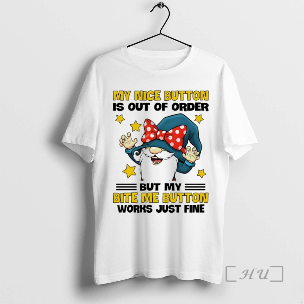 Trending Gnome My Nice Button Is Out Of Order But My Bite My Button Works T-Shirts, Hoodie, Sweatshirt | PopFlextees.com