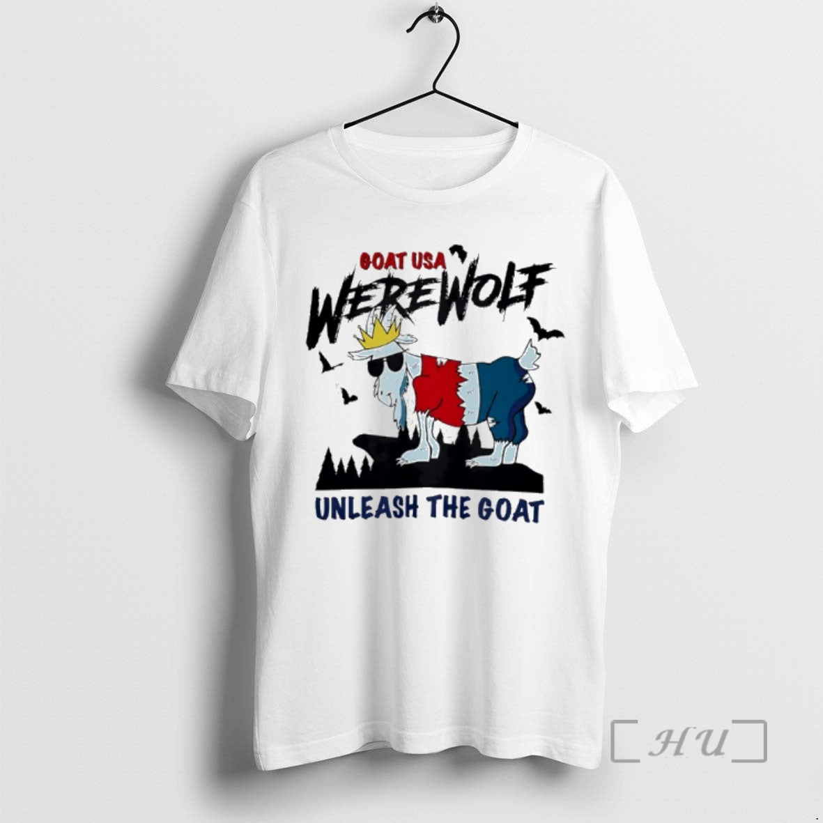 Trending Goat Usa Werewolf Unleash The Goat T-Shirts, Hoodie, Sweatshirt | PopFlextees.com