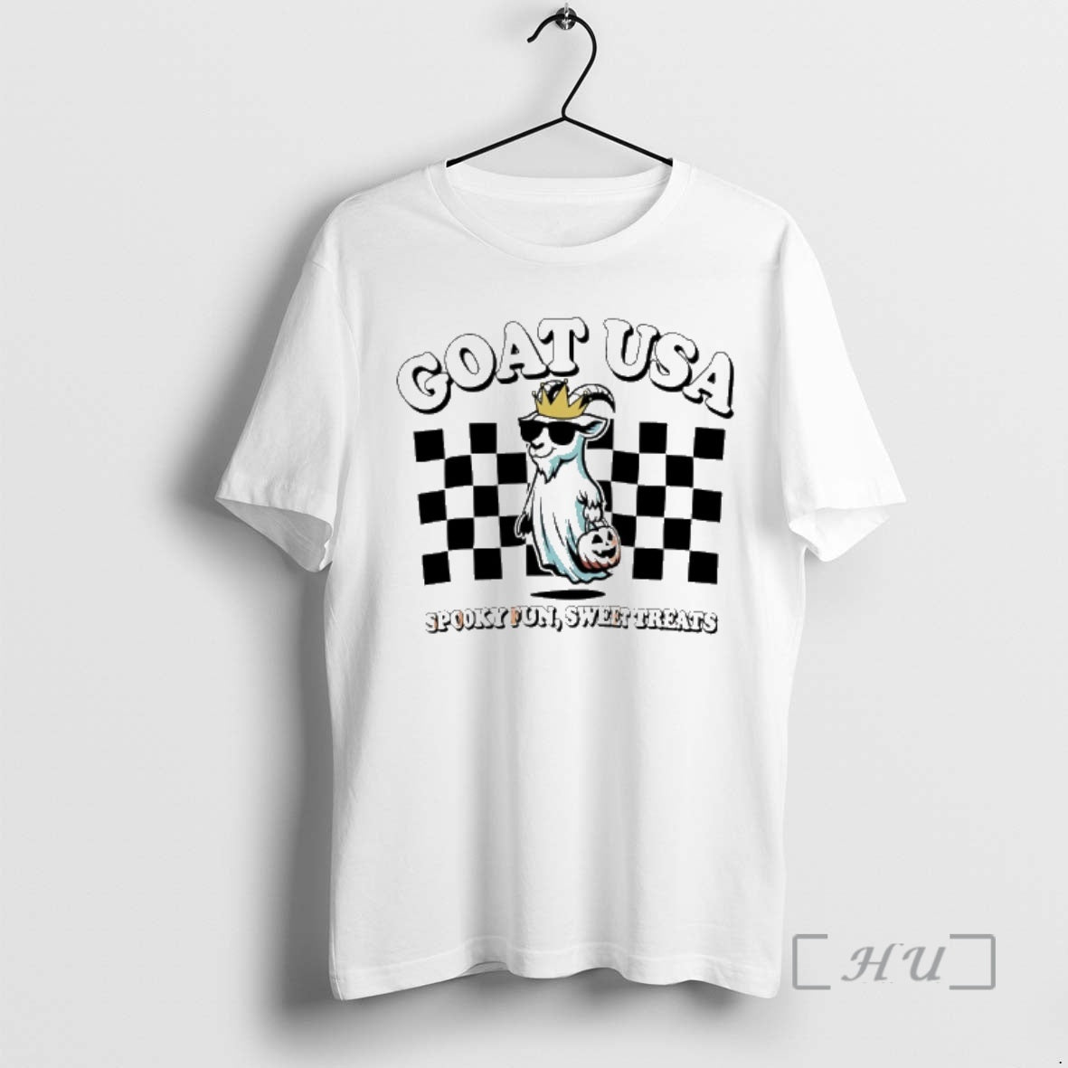 Trending Goat Usa Spooky Fun And Sweet Treats T-Shirts, Hoodie, Sweatshirt | PopFlextees.com