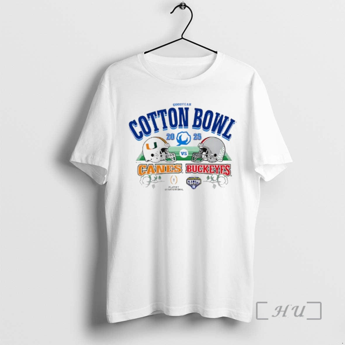 Trending Goodyear Cotton Bowl 2025 Canes Vs Buckeyes Playoff Quarterfinal T-Shirts, Hoodie, Sweatshirt | PopFlextees.com