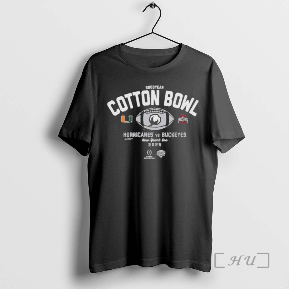 Trending Goodyear Cotton Bowl Hurricanes Vs Buckeyes New Years Eve 2025 Premium T Shirts Sweater Hoodie, Sweatshirt
