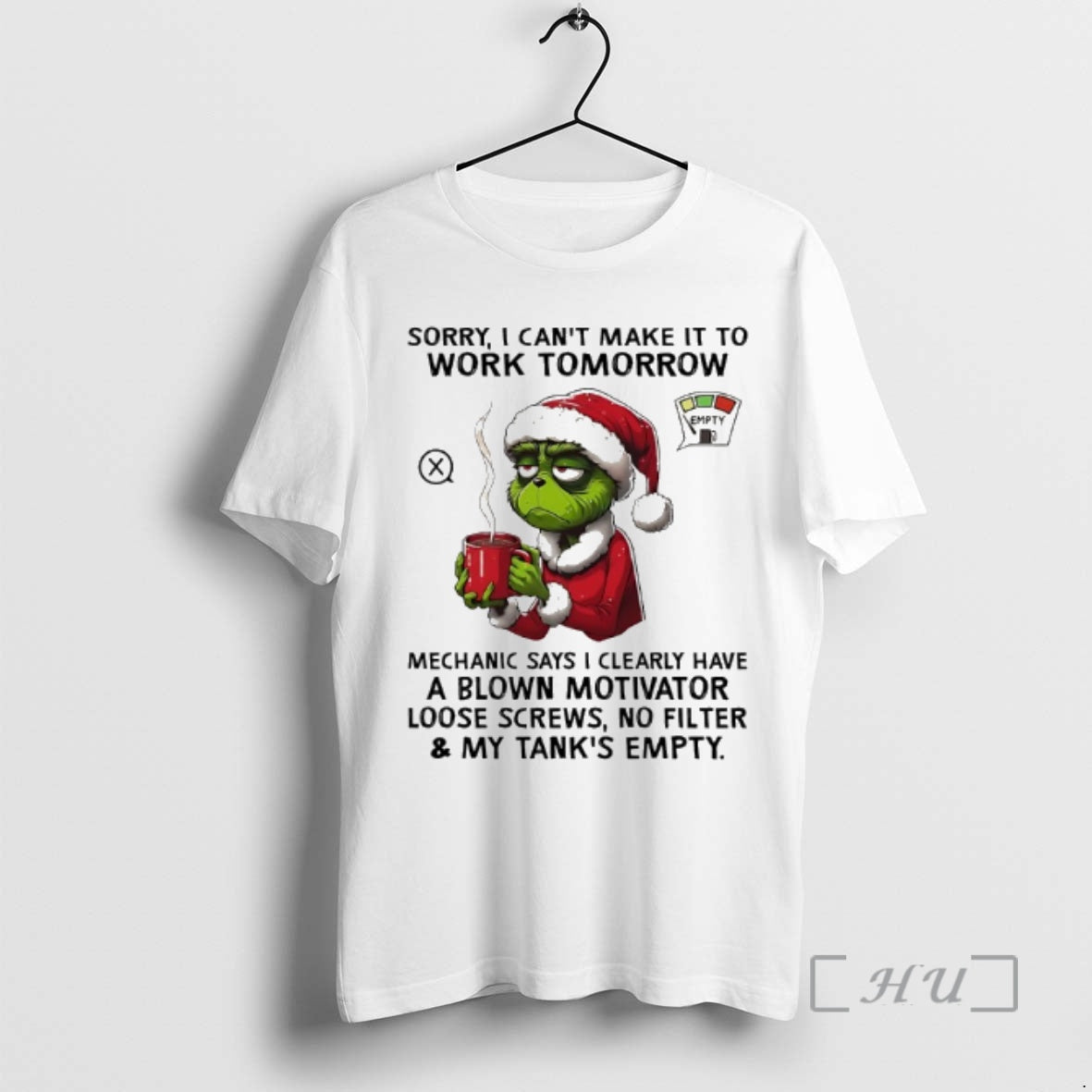 Trending Grinch Santa Suit Sorry I Cant Make It To Work Tomorrow Premium T Shirts Hoodie, Sweatshirt | PopFlextees.com