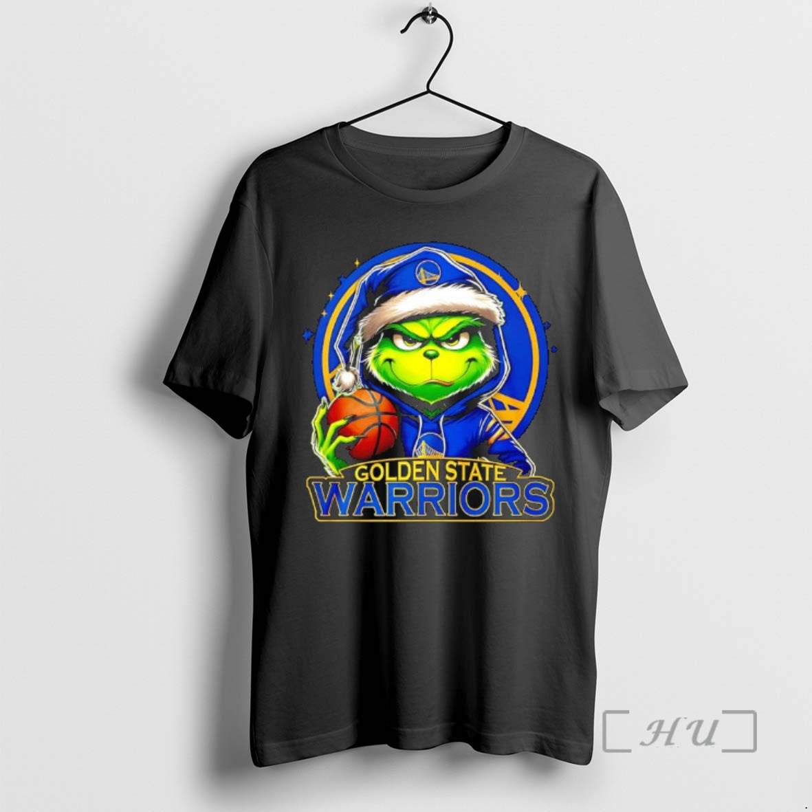 Trending Grinch Wearing Santa X Golden State Warriors Hat Christmas T-Shirts, Hoodie, Sweatshirt | PopFlextees.com