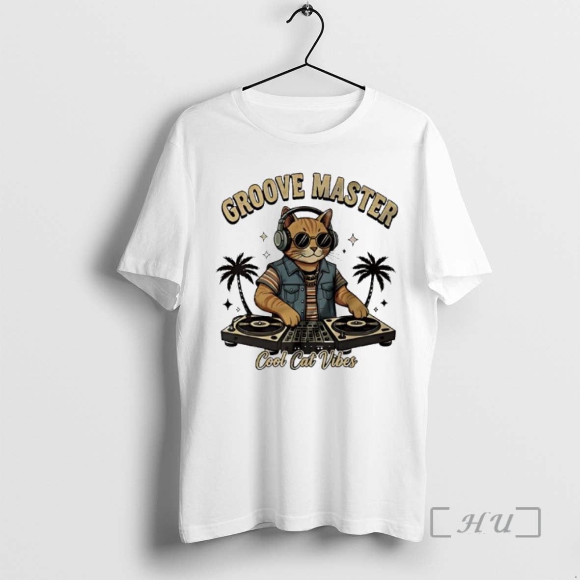 Trending Groove Master Cool Cat Dj Vibes T-Shirts, Hoodie, Sweatshirt | PopFlextees.com