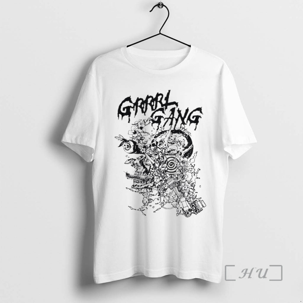 Trending Grrrl Gang X Behelit Press Electric Bloom Indie T-Shirts, Hoodie, Sweatshirt | PopFlextees.com