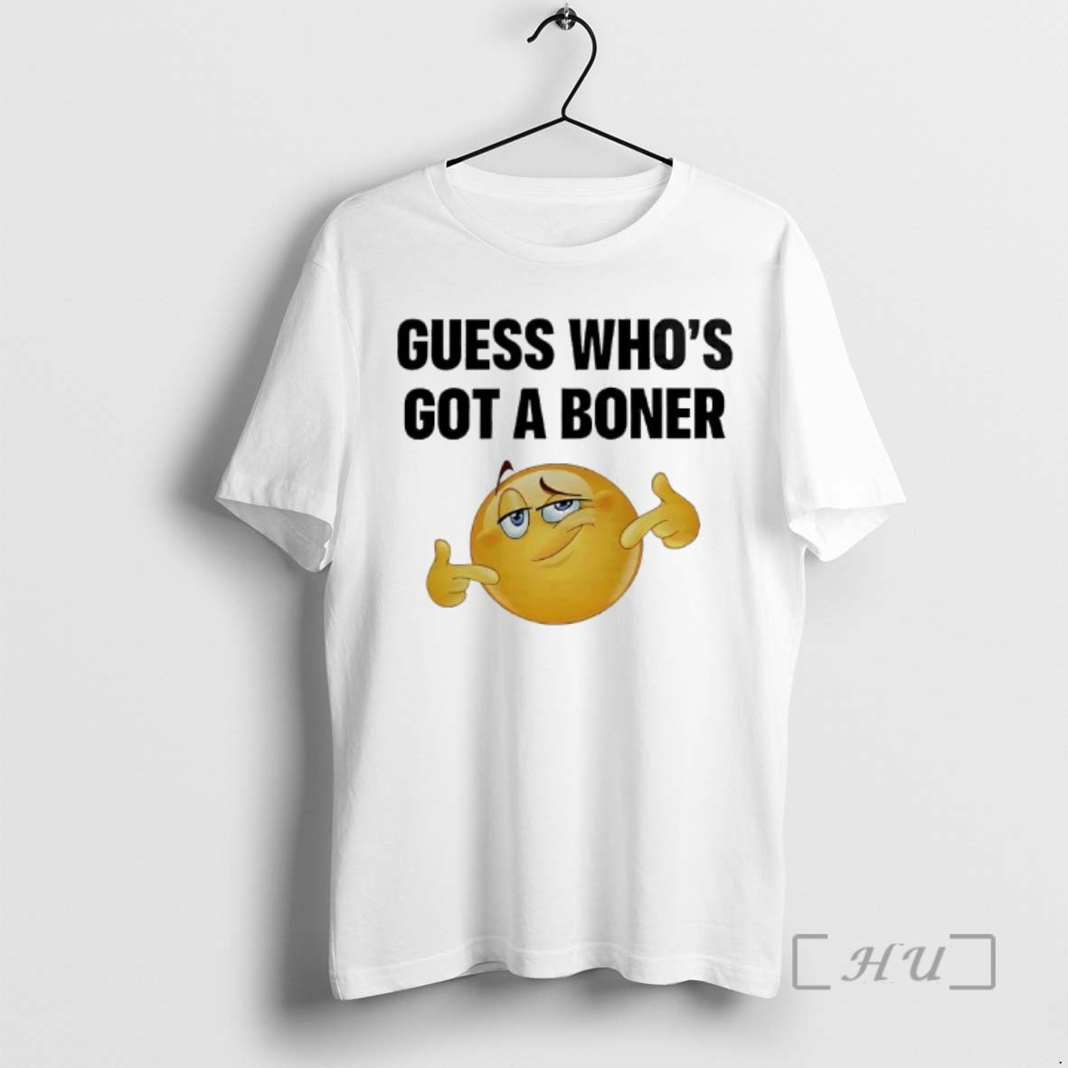 Trending Guess Whos Got A Boner Emoji T-Shirts, Hoodie, Sweatshirt | PopFlextees.com