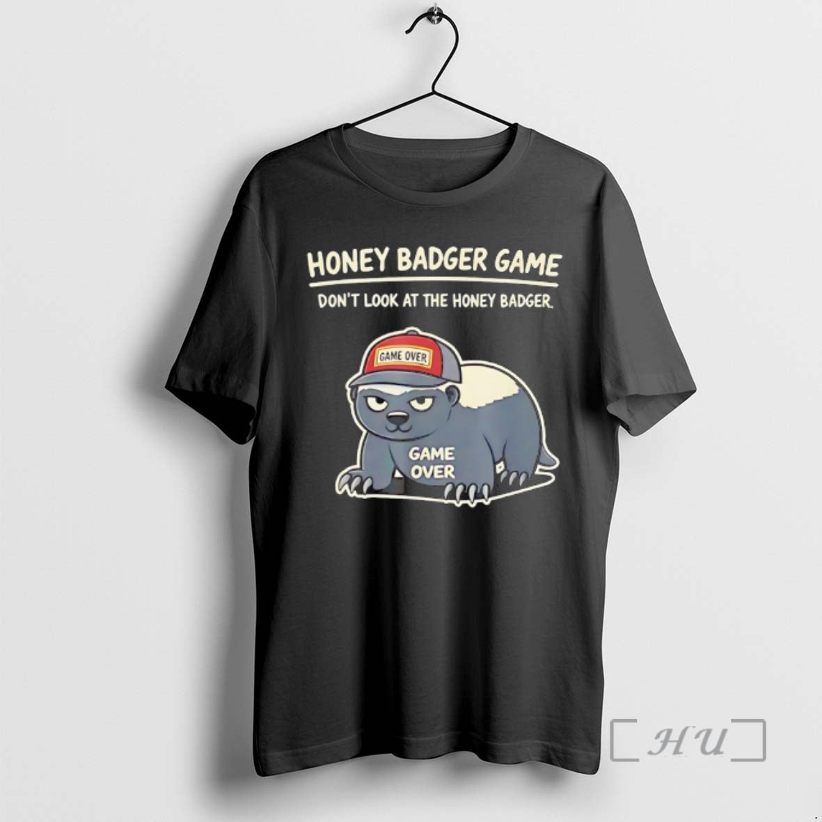Trending Honey Badger Game Dont Look At The Honey Badger Game Over Premium T Shirts Hoodie, Sweatshirt | PopFlextees.com