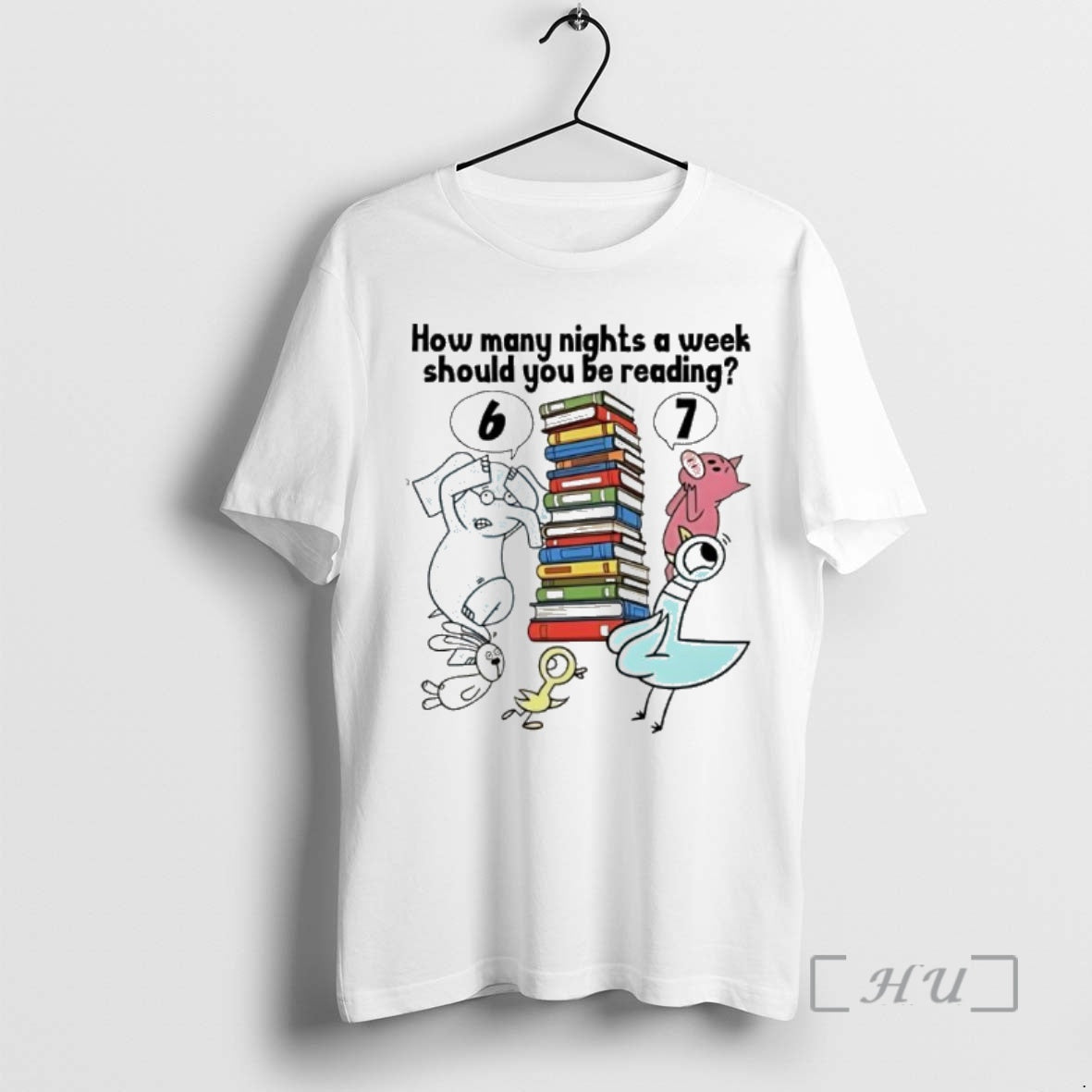 Trending How Many Nights A Week Should You Be Reading 6 7 Animal Premium T-Shirts, Hoodie, Sweatshirt | PopFlextees.com
