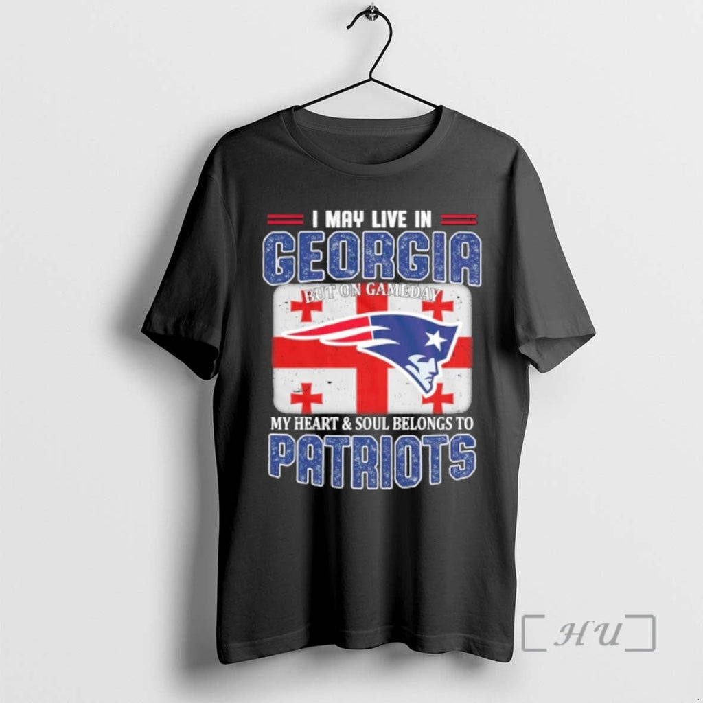Trending I May Live Georgia Carolina But Gameday My Heart Soul Belongs T-Shirts, Hoodie, Sweatshirt