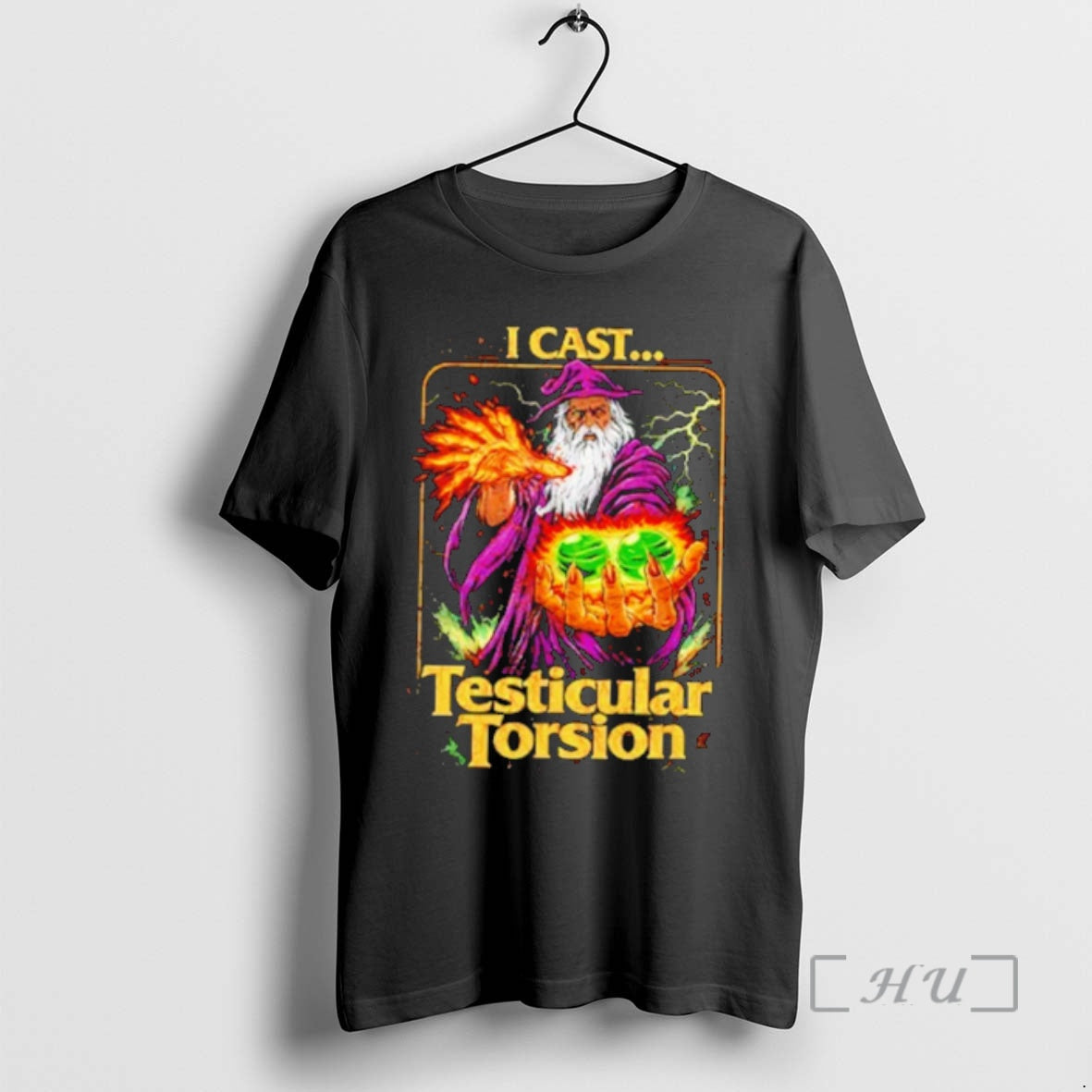 Trending I Cast Testicular Torsion Funny Wizard Meme T-Shirts, Hoodie, Sweatshirt | PopFlextees.com