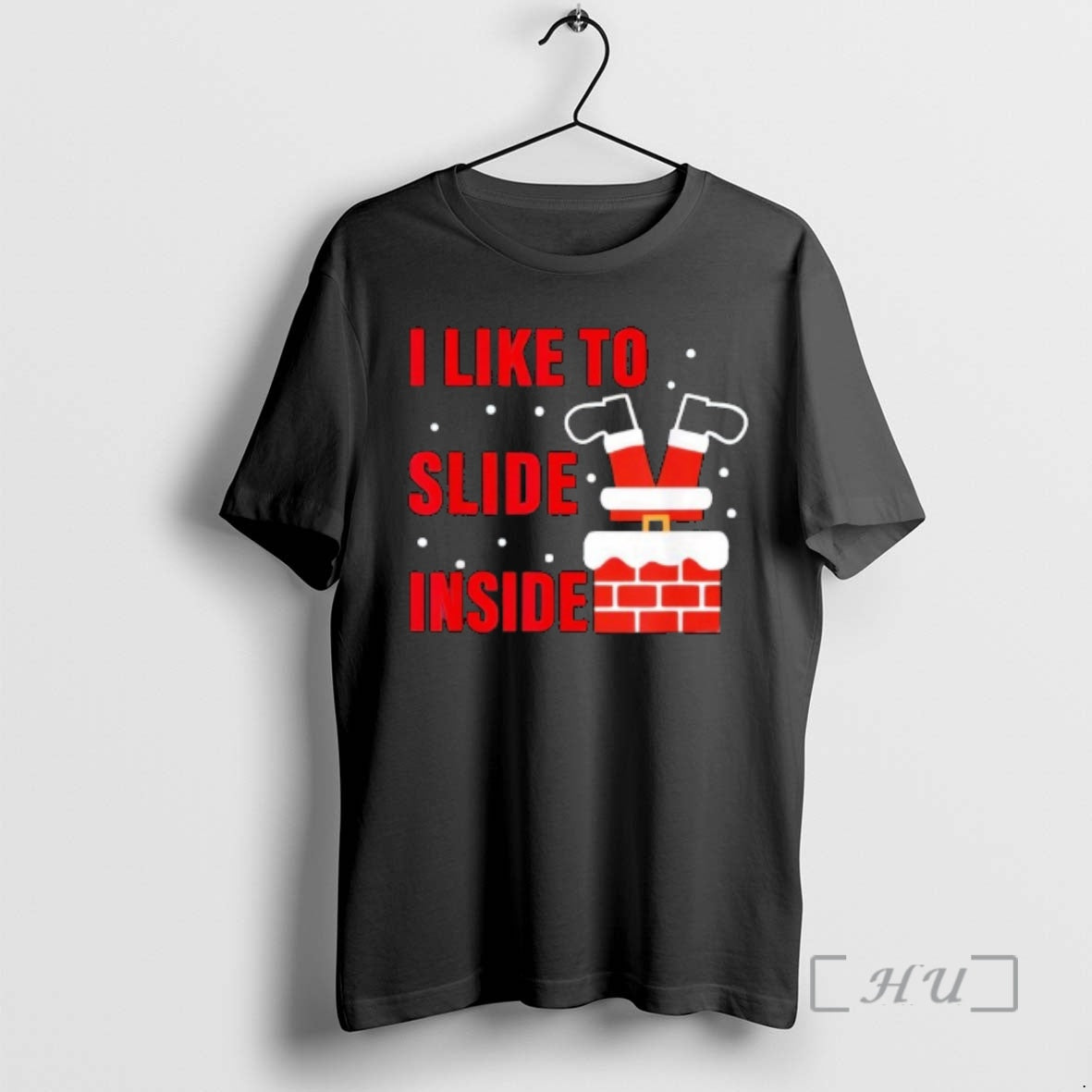 Trending I Like To Slide Inside Santa Christmas T-Shirts, Hoodie, Sweatshirt | PopFlextees.com