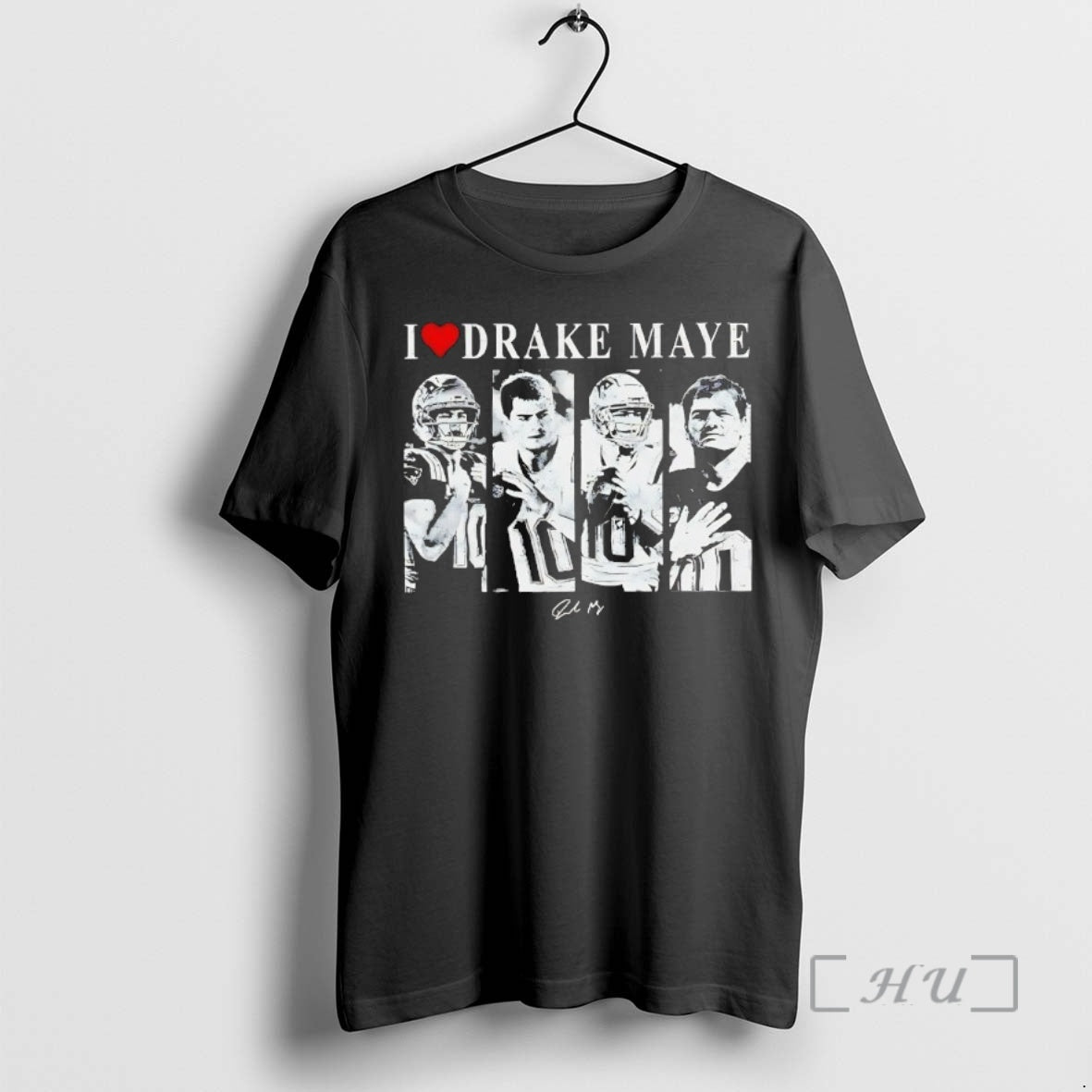 Trending I Love Drake Maye Player Football Vintage T-Shirts, Hoodie, Sweatshirt | PopFlextees.com