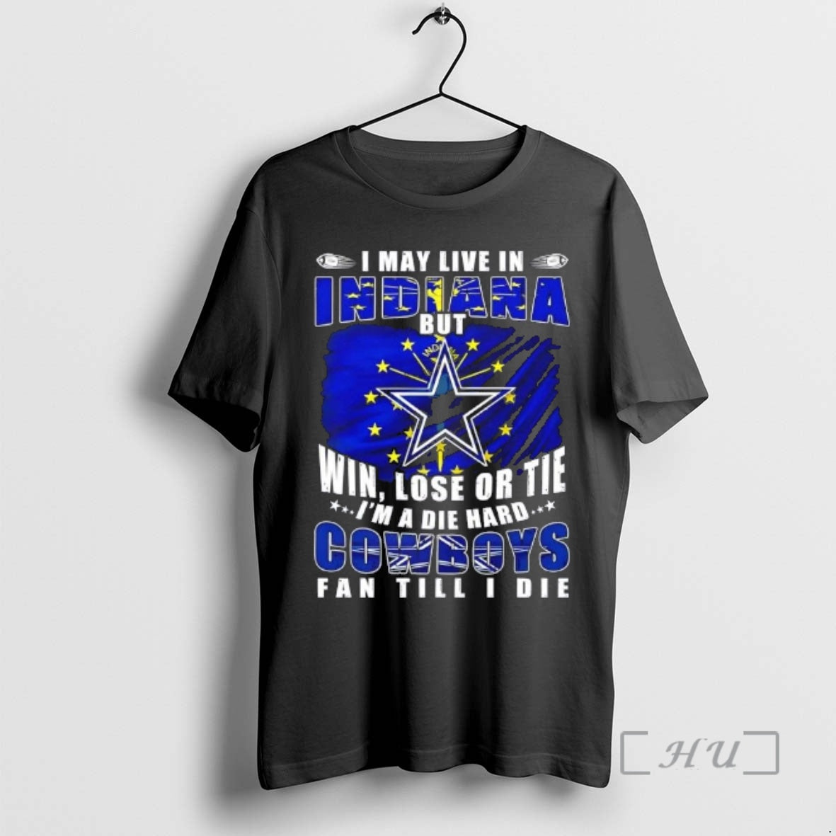 Trending I May Live In Indiana But Win Lose Or Tie Im A Die Hard T-Shirts, Hoodie, Sweatshirt | PopFlextees.com