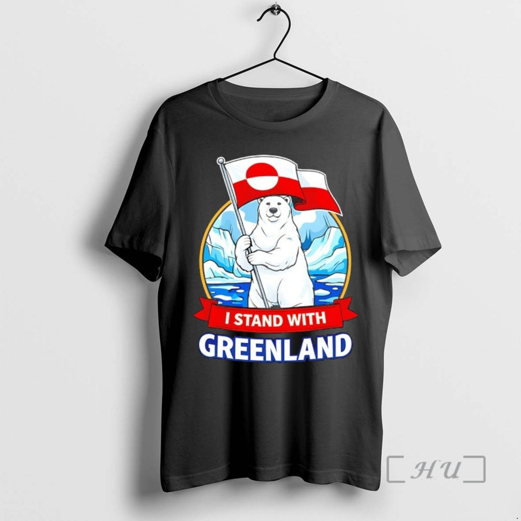 Trending I Stand With Greenland Polar Bear Flag T-Shirts, Hoodie, Sweatshirt | PopFlextees.com
